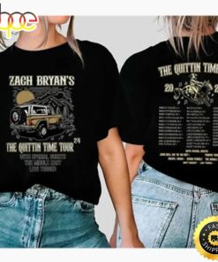 Zach Bryan The Quittin Time Tour 2024 Back And Front Comfort