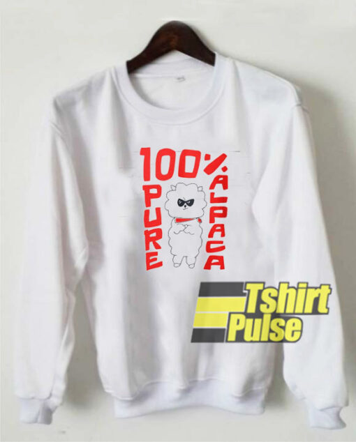 100 Pure Alpaca sweatshirt