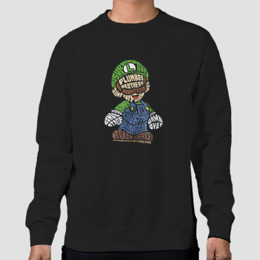 90s Super Mario Luigi Sweatshirt Cheap