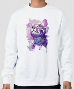 Aesthetic Purple Cat Sweatshirt Cheap 3 Aesthetic Purple Cat Sweatshirt Cheap 4