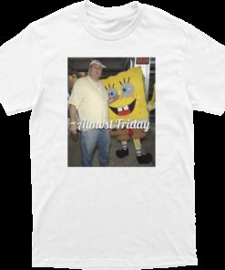 Almost Friday Gandolfini and Spongebob Tee
