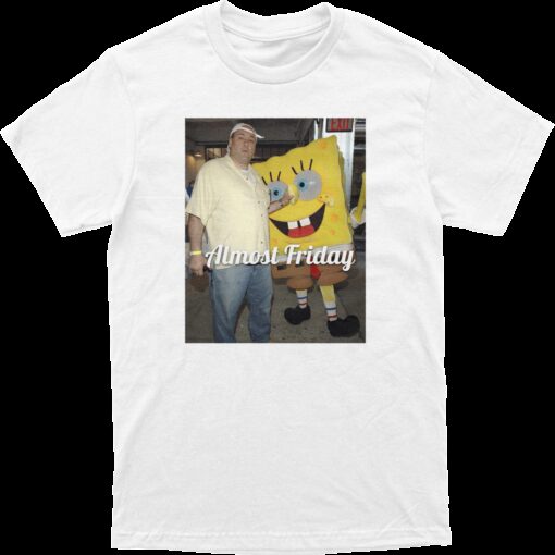 Almost Friday Gandolfini and Spongebob Tee