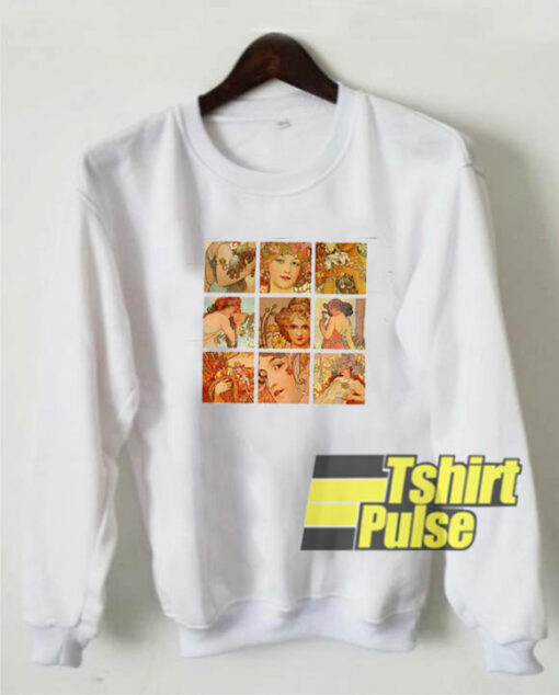 Alphonse Mucha Art sweatshirt