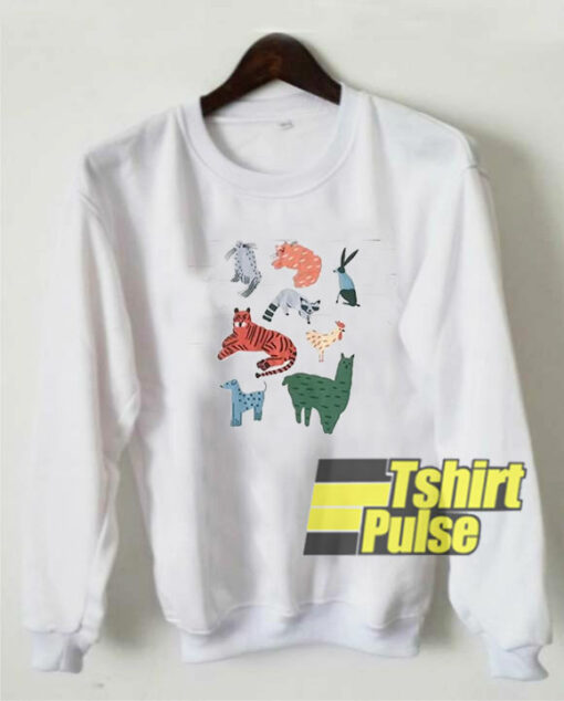 Animal Zoo Print sweatshirt