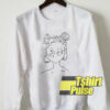 Anime Line Drawing sweatshirt