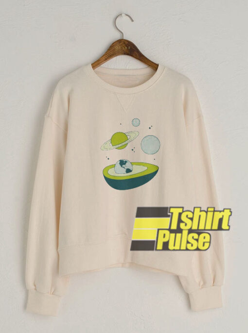 Avocado In Space sweatshirt