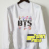 BTS Cartoon Graphic sweatshirt