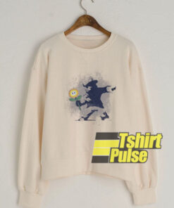Banksy flower sweatshirt