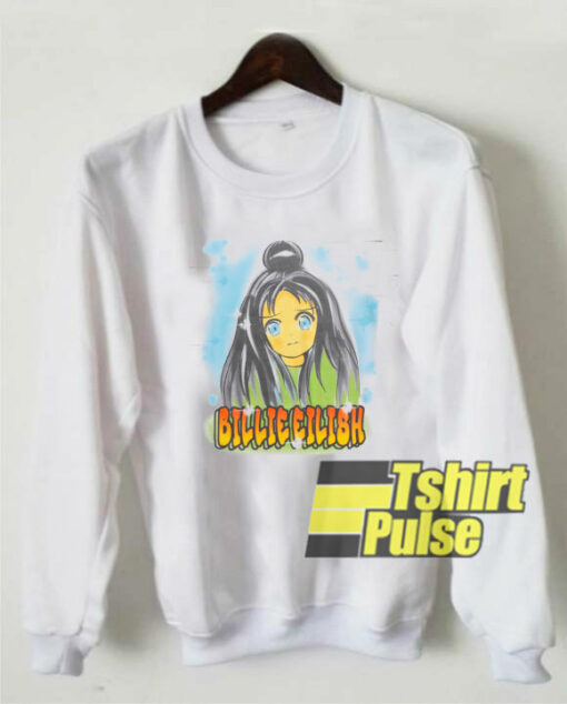 Billie Eilish Anime Face sweatshirt