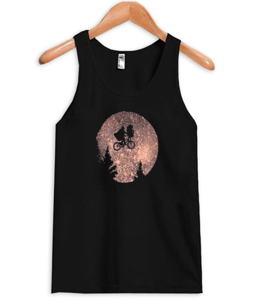 Black Bleach Tank Top