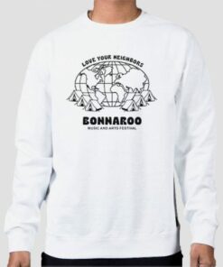 Bonnaroo Merch Love Your Neighbors Camp Sweatshirt Cheap 4