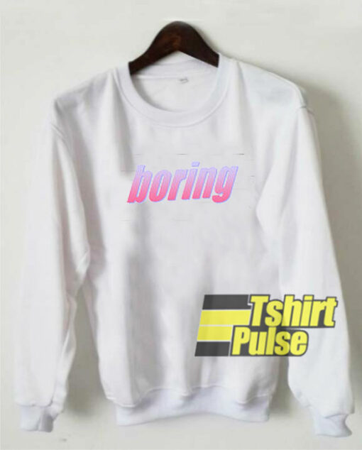 Boring Art Letter sweatshirt