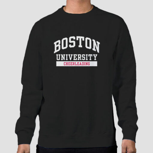 Boston University Merch Cheerleading Sweatshirt Cheap