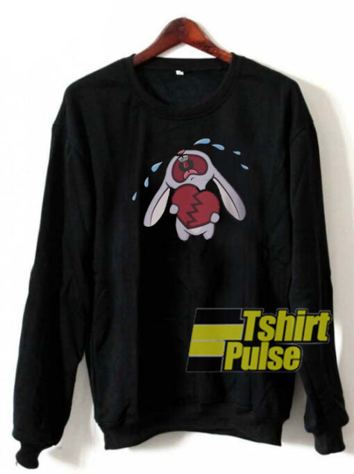 Broken Hearted Bunny sweatshirt