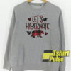 Buffalo Plaid Let’s Hibernate sweatshirt