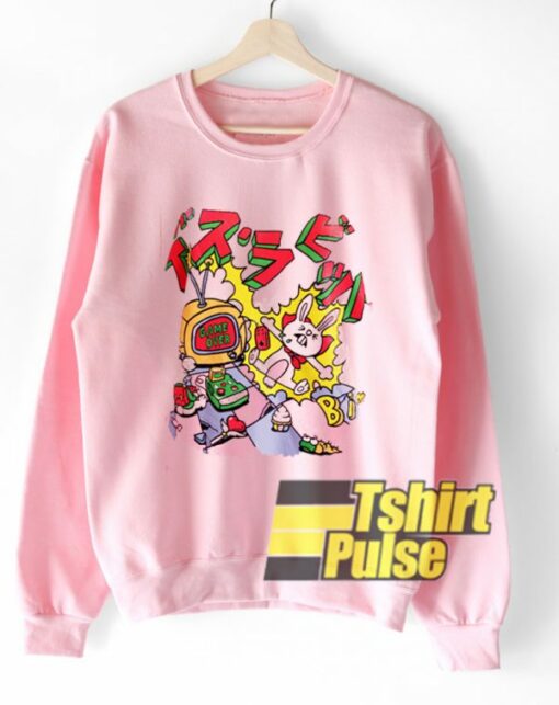 Bunny Playing Game Over sweatshirt