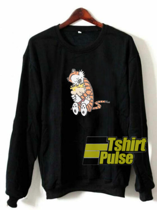 Calvin And Hobbes Hugging sweatshirt