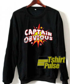 Captain Obvious Letter sweatshirt