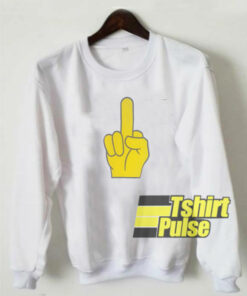 Cartoon Finger Flipping Bird sweatshirt