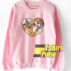Cat Heart Valentines sweatshirt