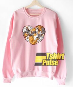 Cat Heart Valentines sweatshirt