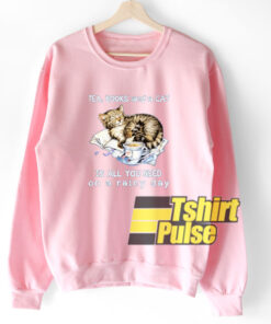 Cat Tea Books sweatshirt Cat Tea Books sweatshirt
