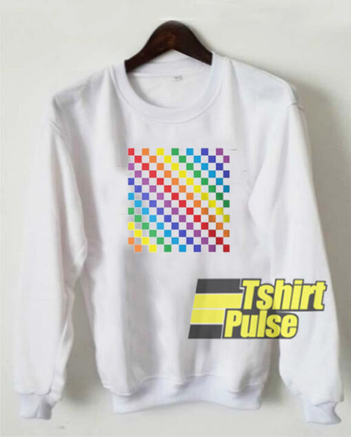 Checkered Rainbow sweatshirt