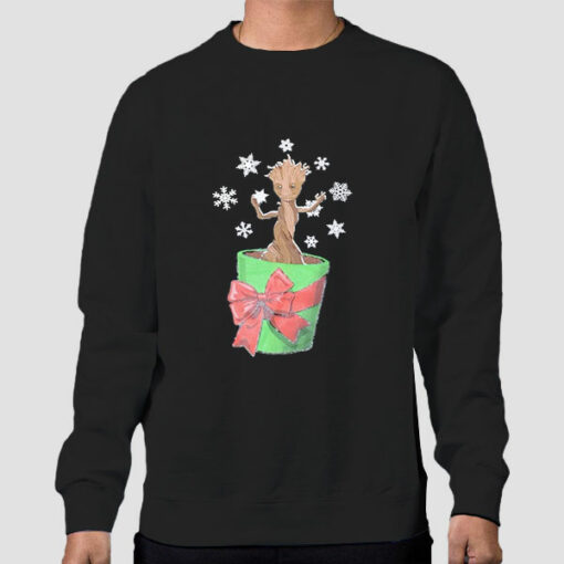 Christmas Galaxy Greeting Groot Sweatshirt Cheap