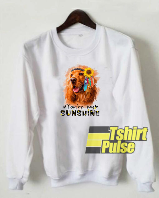 Cocker spaniel flower sweatshirt