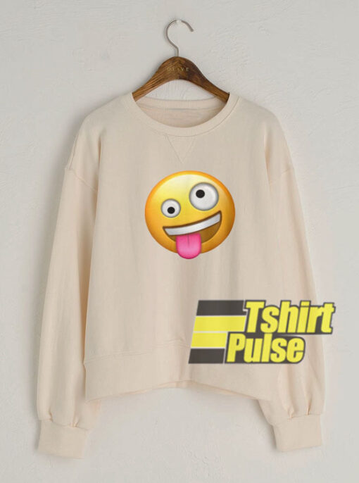 Crazy Face Emoji sweatshirt