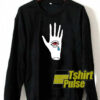 Crying third eye in hand sweatshirt