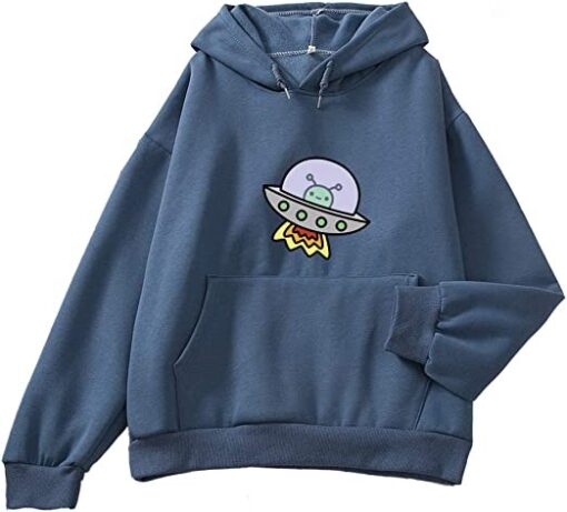 Cute Alien Pattern Hoodie