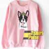 Cute Crown Dog Printed sweatshirt