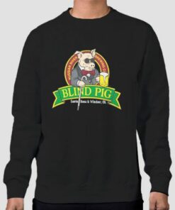 Cute Logo Blind Pig Sweatshirt Cheap 4