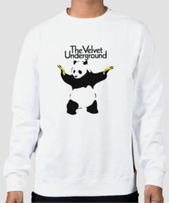 Cute Panda the Velvet Underground Sweatshirt Cheap Cute Panda the Velvet Underground Sweatshirt Cheap
