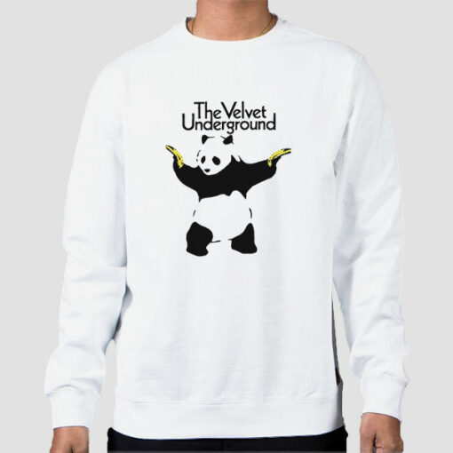 Cute Panda the Velvet Underground Sweatshirt Cheap