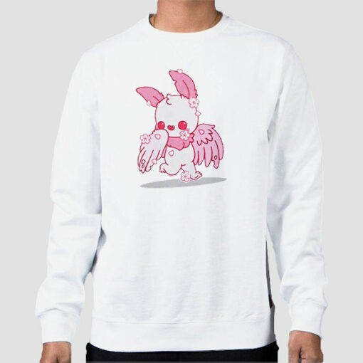 Cute Pink Sakura Mothman Sweatshirt Cheap