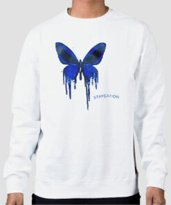 Cute Staycation Butterfly Sweatshirt Cheap Cute Staycation Butterfly Sweatshirt Cheap