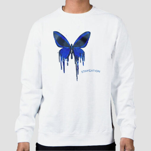 Cute Staycation Butterfly Sweatshirt Cheap