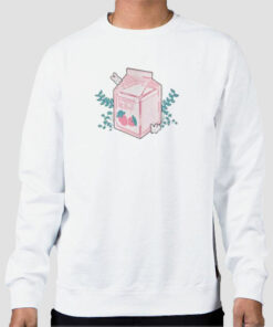 Cute Strawberry Milk Carton Sweatshirt Cheap Cute Strawberry Milk Carton Sweatshirt Cheap