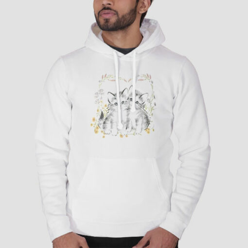 Cutes Twin Cat Sweatshirt Cheap