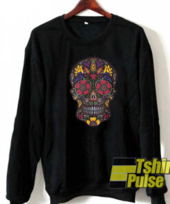 Day of the Dead Sugar Skull Dark sweatshirt