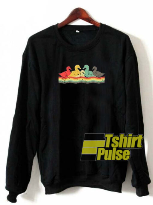 Duck vintage retro sweatshirt