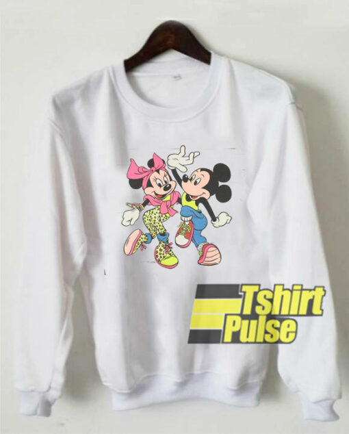 Early 90s Mickey and Minnie Mouse sweatshirt