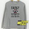 Easily distracted by dogs and teeth sweatshirt Cheap 01