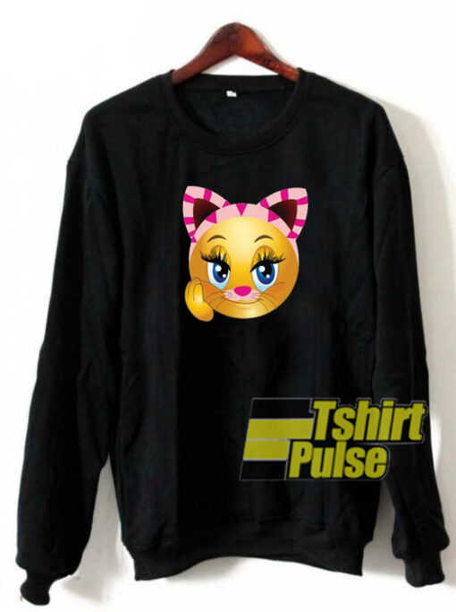 Emoji Cat Girl sweatshirt