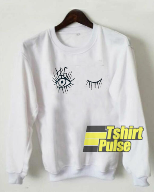 Eyelash Printed sweatshirt