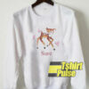 Fawn Butterfly Print sweatshirt