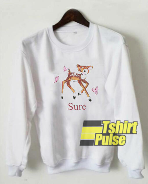 Fawn Butterfly Print sweatshirt