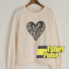 Floral Love Heart sweatshirt